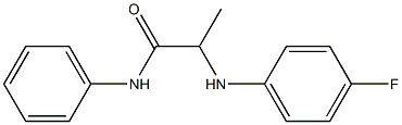 2-[(4-fluorophenyl)amino]-N-phenylpropanamide Struktur