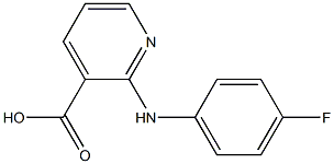 2-[(4-fluorophenyl)amino]pyridine-3-carboxylic acid Struktur
