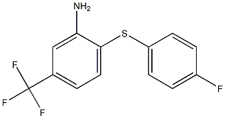 2-[(4-fluorophenyl)sulfanyl]-5-(trifluoromethyl)aniline 化学構造式