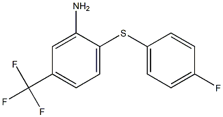 2-[(4-fluorophenyl)sulfanyl]-5-(trifluoromethyl)aniline,,结构式