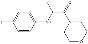 2-[(4-iodophenyl)amino]-1-(morpholin-4-yl)propan-1-one,,结构式