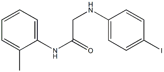 2-[(4-iodophenyl)amino]-N-(2-methylphenyl)acetamide Struktur
