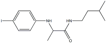 2-[(4-iodophenyl)amino]-N-(3-methylbutyl)propanamide|