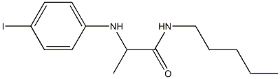 2-[(4-iodophenyl)amino]-N-pentylpropanamide,,结构式