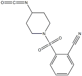 2-[(4-isocyanatopiperidine-1-)sulfonyl]benzonitrile