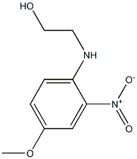 2-[(4-methoxy-2-nitrophenyl)amino]ethan-1-ol 化学構造式