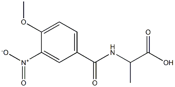 2-[(4-methoxy-3-nitrophenyl)formamido]propanoic acid Structure