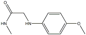 2-[(4-methoxyphenyl)amino]-N-methylacetamide,,结构式