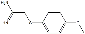 2-[(4-methoxyphenyl)sulfanyl]ethanimidamide Struktur