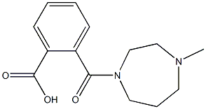 2-[(4-methyl-1,4-diazepan-1-yl)carbonyl]benzoic acid,,结构式