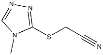 2-[(4-methyl-4H-1,2,4-triazol-3-yl)sulfanyl]acetonitrile Structure