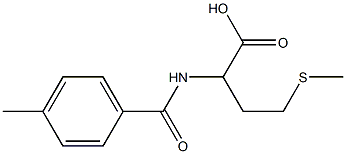 2-[(4-methylbenzoyl)amino]-4-(methylthio)butanoic acid 化学構造式