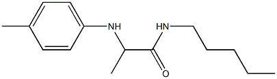 2-[(4-methylphenyl)amino]-N-pentylpropanamide 化学構造式