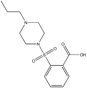 2-[(4-propylpiperazine-1-)sulfonyl]benzoic acid