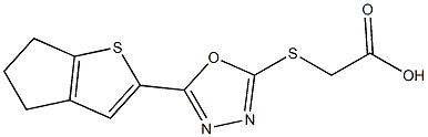 2-[(5-{4H,5H,6H-cyclopenta[b]thiophen-2-yl}-1,3,4-oxadiazol-2-yl)sulfanyl]acetic acid