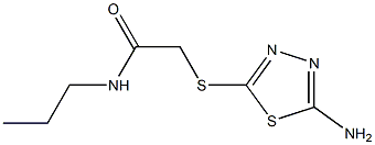 2-[(5-amino-1,3,4-thiadiazol-2-yl)sulfanyl]-N-propylacetamide Structure