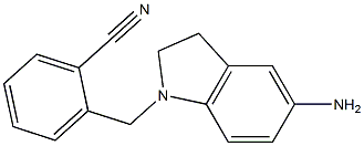 2-[(5-amino-2,3-dihydro-1H-indol-1-yl)methyl]benzonitrile Structure