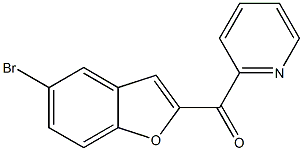 2-[(5-bromo-1-benzofuran-2-yl)carbonyl]pyridine,,结构式