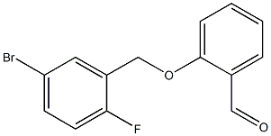 2-[(5-bromo-2-fluorophenyl)methoxy]benzaldehyde Structure