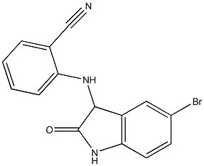 2-[(5-bromo-2-oxo-2,3-dihydro-1H-indol-3-yl)amino]benzonitrile
