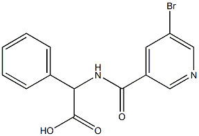 2-[(5-bromopyridin-3-yl)formamido]-2-phenylacetic acid Structure