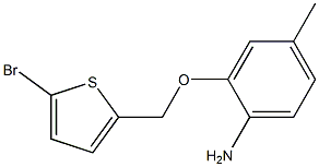 2-[(5-bromothien-2-yl)methoxy]-4-methylaniline Struktur