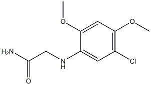 2-[(5-chloro-2,4-dimethoxyphenyl)amino]acetamide,,结构式