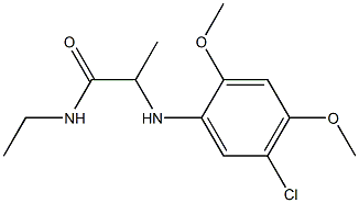 2-[(5-chloro-2,4-dimethoxyphenyl)amino]-N-ethylpropanamide Structure