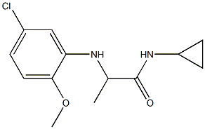 2-[(5-chloro-2-methoxyphenyl)amino]-N-cyclopropylpropanamide