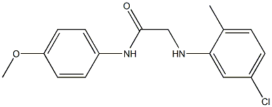 2-[(5-chloro-2-methylphenyl)amino]-N-(4-methoxyphenyl)acetamide,,结构式