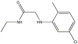2-[(5-chloro-2-methylphenyl)amino]-N-ethylacetamide,,结构式
