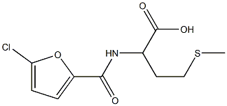 2-[(5-chlorofuran-2-yl)formamido]-4-(methylsulfanyl)butanoic acid,,结构式