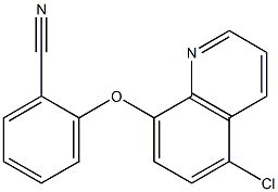 2-[(5-chloroquinolin-8-yl)oxy]benzonitrile,,结构式