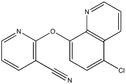 2-[(5-chloroquinolin-8-yl)oxy]nicotinonitrile Structure