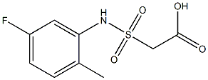  2-[(5-fluoro-2-methylphenyl)sulfamoyl]acetic acid