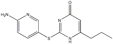 2-[(6-aminopyridin-3-yl)sulfanyl]-6-propyl-1,4-dihydropyrimidin-4-one