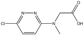 2-[(6-chloropyridazin-3-yl)(methyl)amino]acetic acid Structure