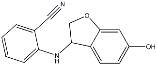 2-[(6-hydroxy-2,3-dihydro-1-benzofuran-3-yl)amino]benzonitrile 化学構造式
