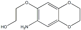 2-[(7-amino-2,3-dihydro-1,4-benzodioxin-6-yl)oxy]ethan-1-ol,,结构式