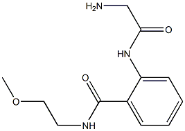 2-[(aminoacetyl)amino]-N-(2-methoxyethyl)benzamide Structure