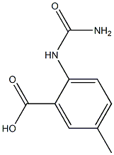 2-[(aminocarbonyl)amino]-5-methylbenzoic acid Structure