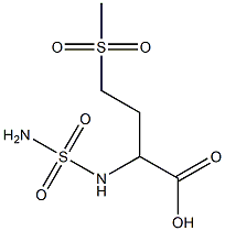 2-[(aminosulfonyl)amino]-4-(methylsulfonyl)butanoic acid Struktur