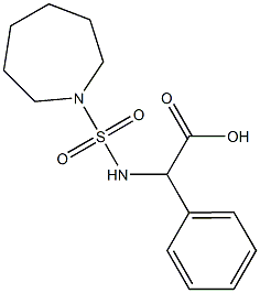 2-[(azepane-1-sulfonyl)amino]-2-phenylacetic acid 结构式