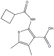 2-[(cyclobutylcarbonyl)amino]-4,5-dimethylthiophene-3-carboxylic acid Structure