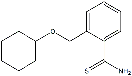 2-[(cyclohexyloxy)methyl]benzenecarbothioamide Struktur