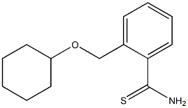 2-[(cyclohexyloxy)methyl]benzenecarbothioamide Structure