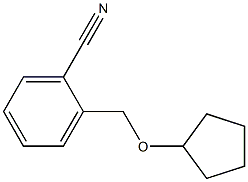 2-[(cyclopentyloxy)methyl]benzonitrile,,结构式