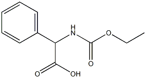 2-[(ethoxycarbonyl)amino]-2-phenylacetic acid 化学構造式