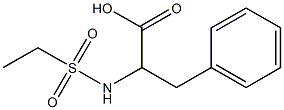 2-[(ethylsulfonyl)amino]-3-phenylpropanoic acid,,结构式