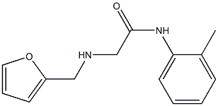  2-[(furan-2-ylmethyl)amino]-N-(2-methylphenyl)acetamide